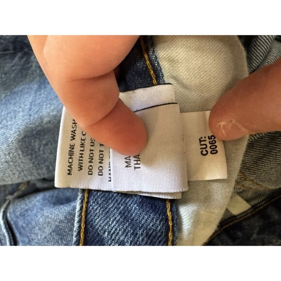 Boyish The Charley Crop Jeans Size Size 29 Trapeze Recycled Denim Buttons Boho - Picture 12 of 14